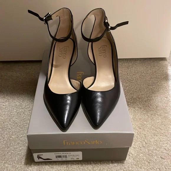 thumbnail image 2 of Franco Sarto Women's Lucy Pumps - Pointed Toe Dress Heels With Block Heel 2 of 10